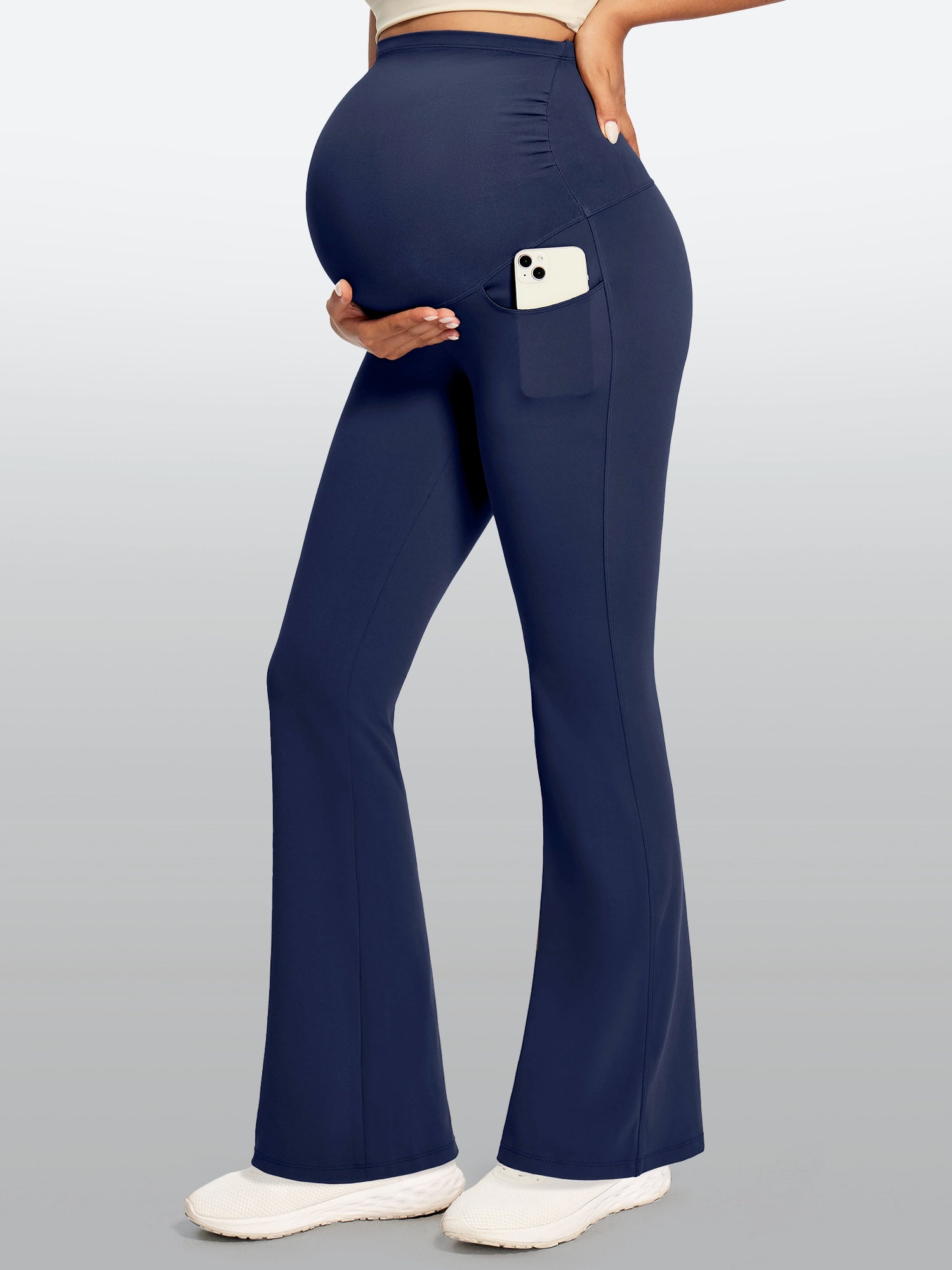 IUGA Maternity Leggings With Pockets Over The Belly | Affordable Yoga Leggings & Activewear by IUGA