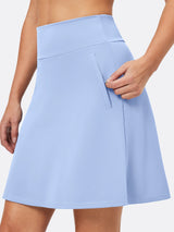 IUGA High-Waisted Tummy Control Golf Skirt With Built-in Shorts - IUGA