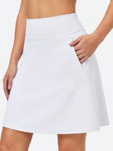 IUGA High-Waisted Tummy Control Golf Skirt With Built-in Shorts - IUGA