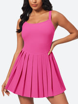 IUGA Easy Peezy Pleated Athletic Dress With Built-in Shorts - IUGA