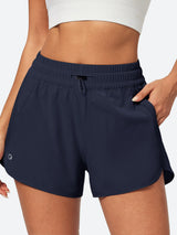 IUGA 5'' High Waisted Quick Dry Stretchy Running Shorts With Liner - IUGA