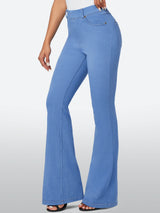 IUGA FlexDenim™ High Waisted Stretchy Pull On Flare Jeans - IUGA