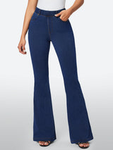 IUGA FlexDenim™ High Waisted Stretchy Pull On Flare Jeans - IUGA