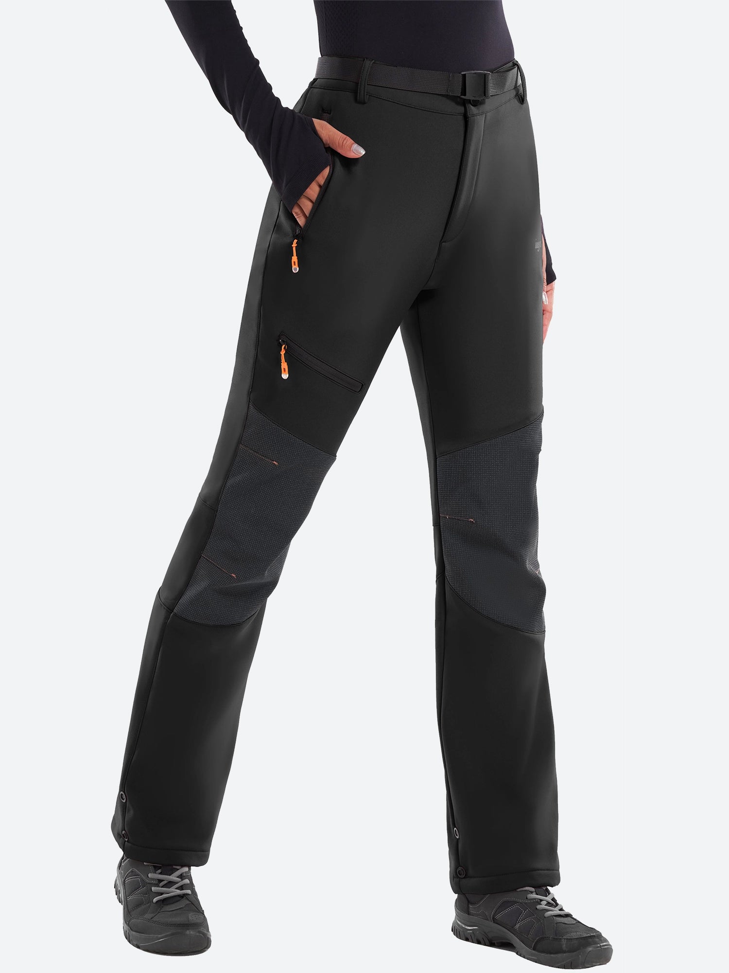 IUGA Waterproof Insulated Softshell Winter Fleece Lined Snow Pants - IUGA