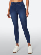 IUGA FlexDenim™ High Waisted Pull On Tummy Control Stretchy Jeans With Pockets - IUGA