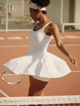 IUGA Easy Peezy Pleated Athletic Dress With Built-in Shorts - IUGA