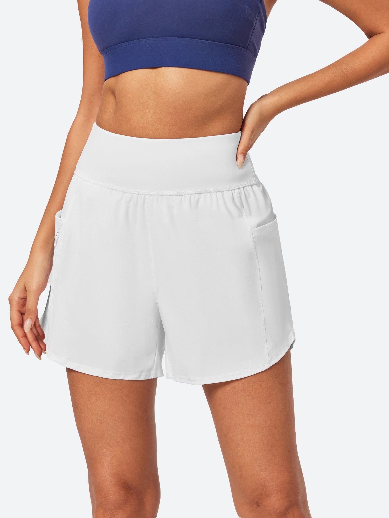 IUGA 5'' High Waisted Quick Dry UPF 50+ Swim Board Shorts - IUGA