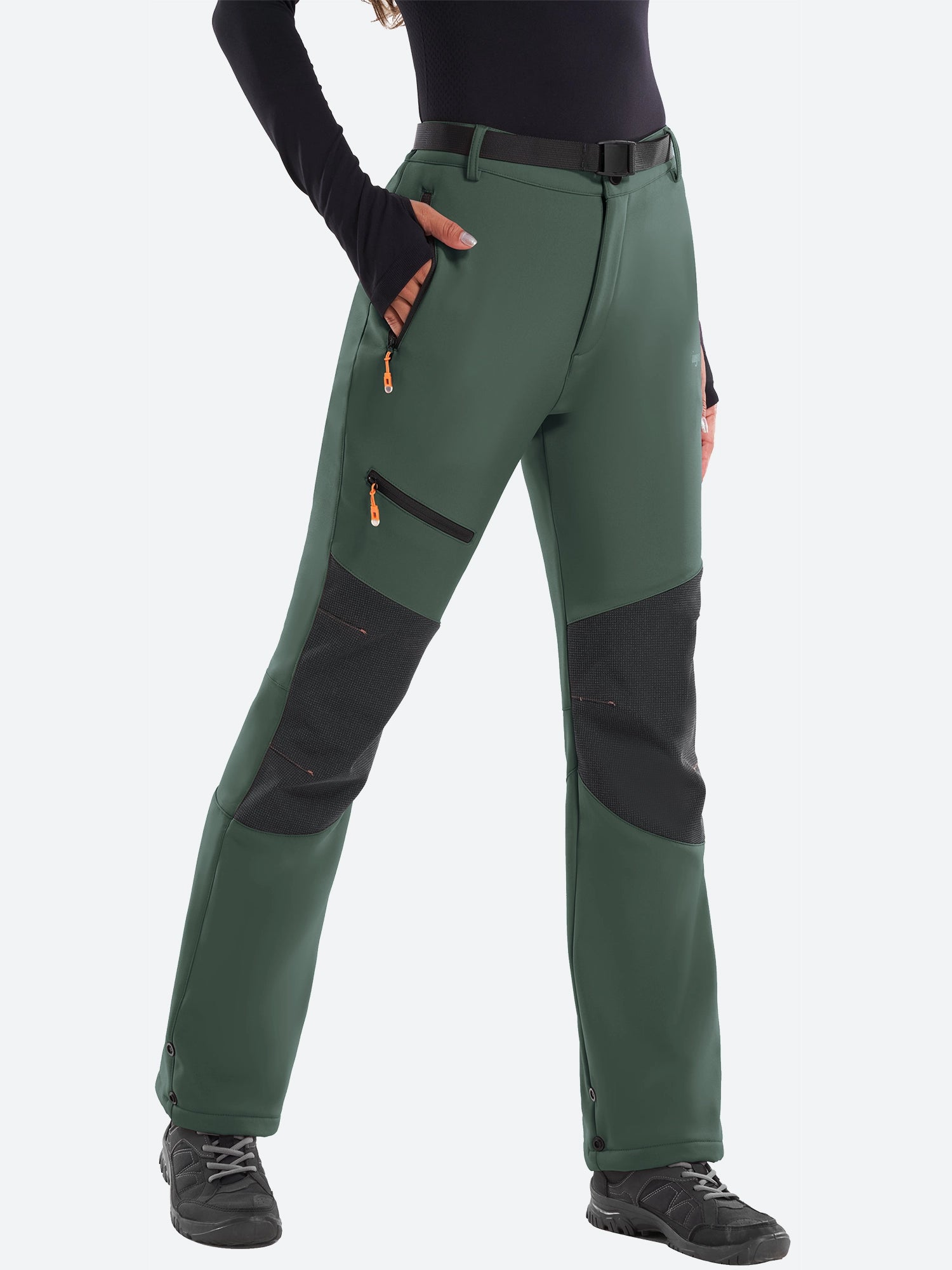 IUGA Waterproof Insulated Softshell Winter Fleece Lined Snow Pants - IUGA