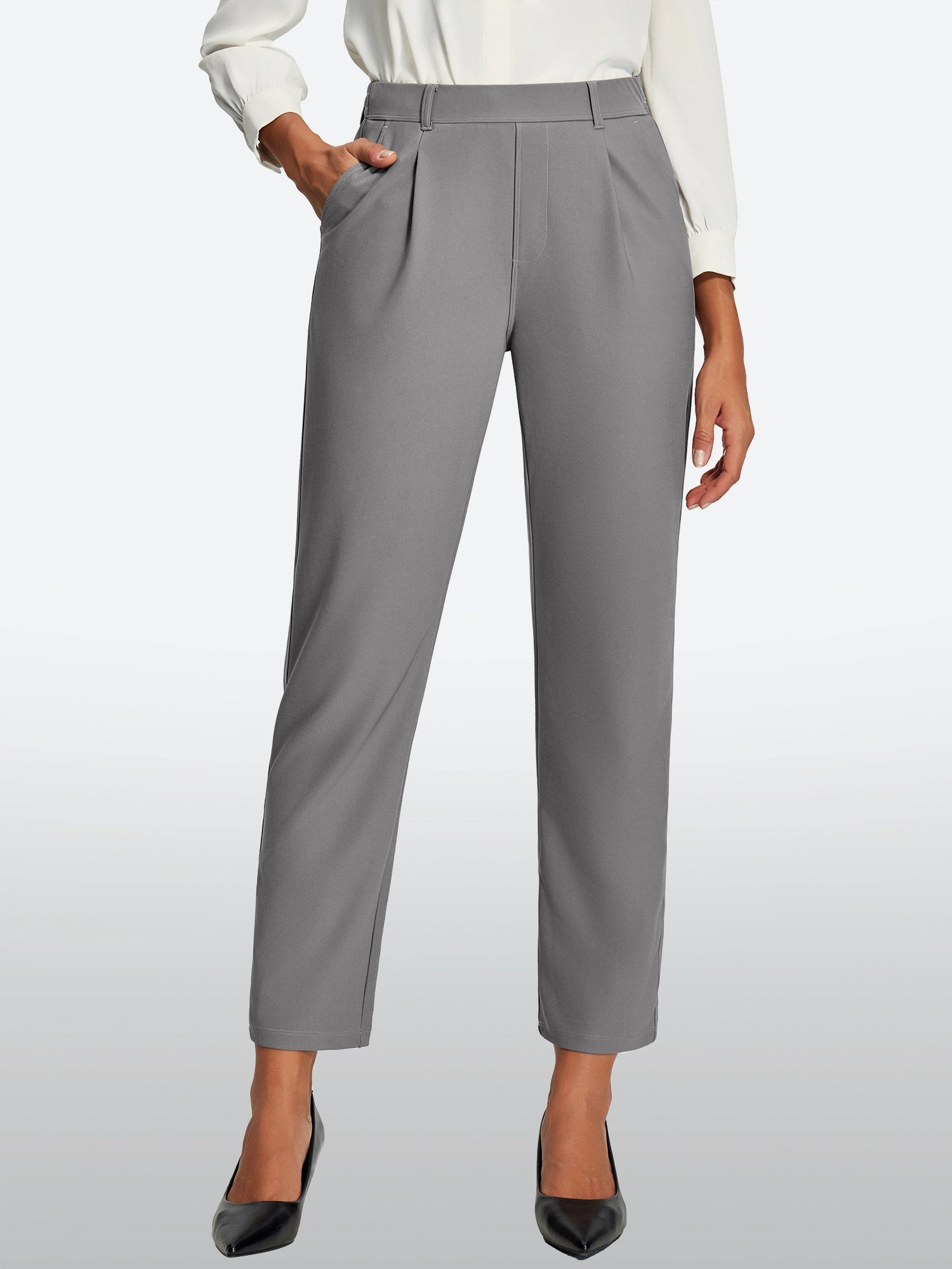 IUGA Stretch Comfy Skinny Leg Work Casual Pants | Affordable Yoga Leggings & Activewear by IUGA