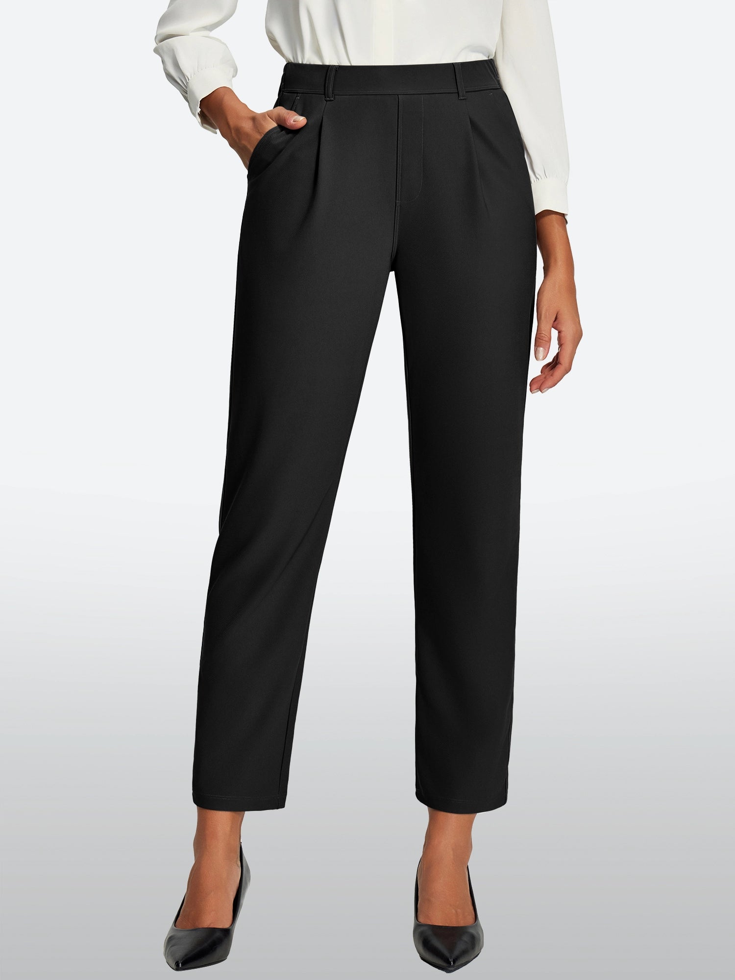 IUGA Stretch Comfy Skinny Leg Work Casual Pants | Affordable Yoga Leggings & Activewear by IUGA