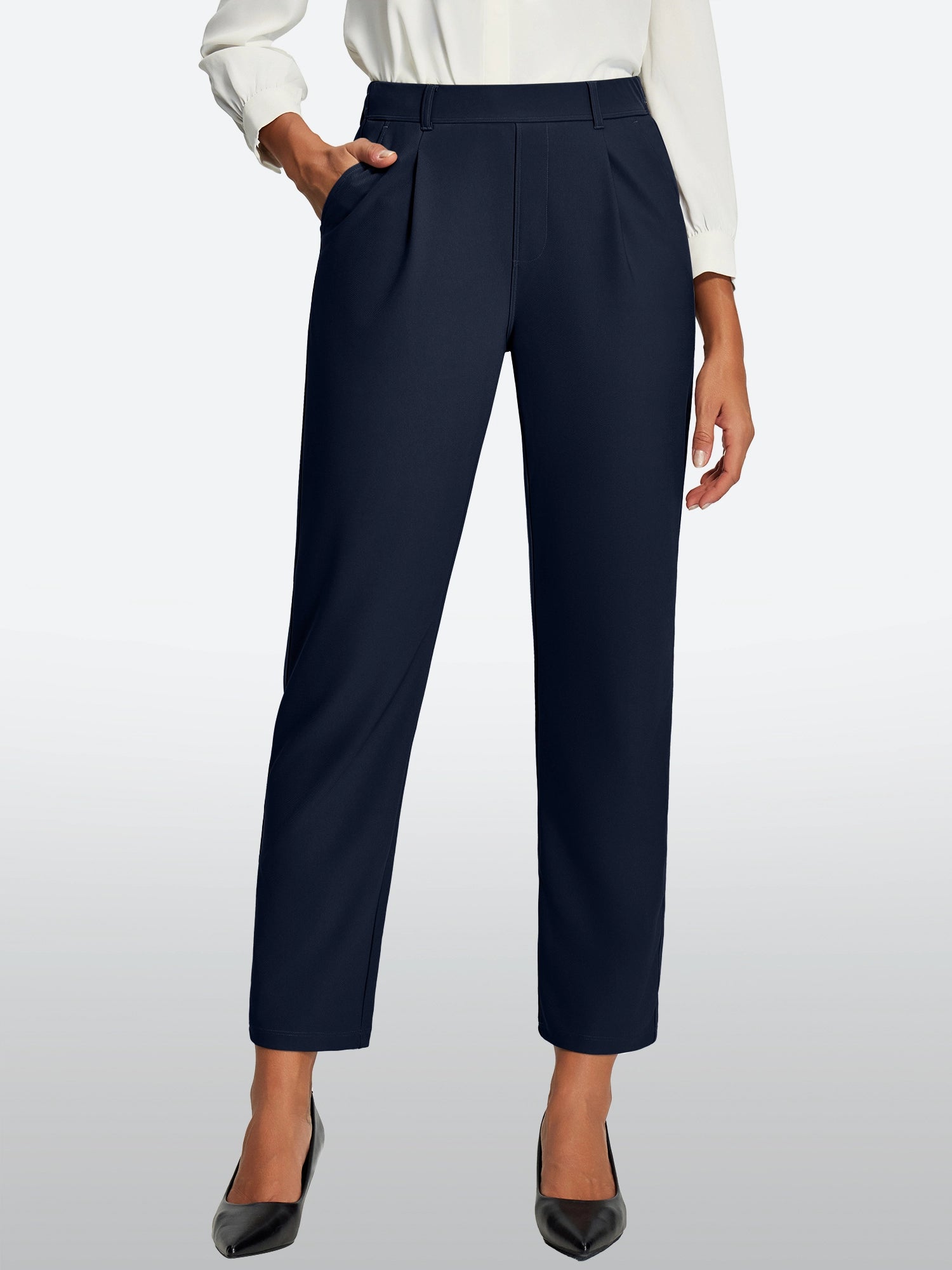 IUGA Stretch Comfy Skinny Leg Work Casual Pants | Affordable Yoga Leggings & Activewear by IUGA