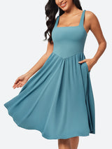 IUGA Flowy Sundresses With Built in Shorts & Bra & Pockets - IUGA