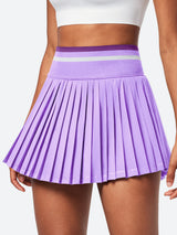 IUGA High Waisted Pleated Tennis Skirt With Build-in Shorts - IUGA