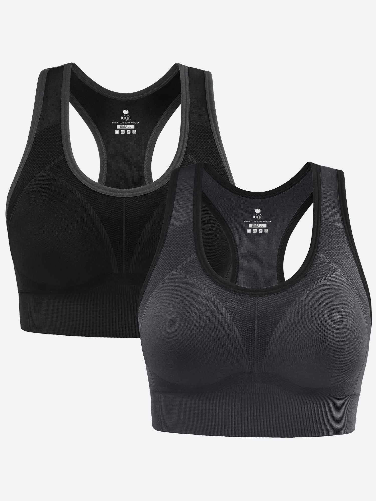 IUGA 2/3 Packs High Impact Racerback Sports Bra