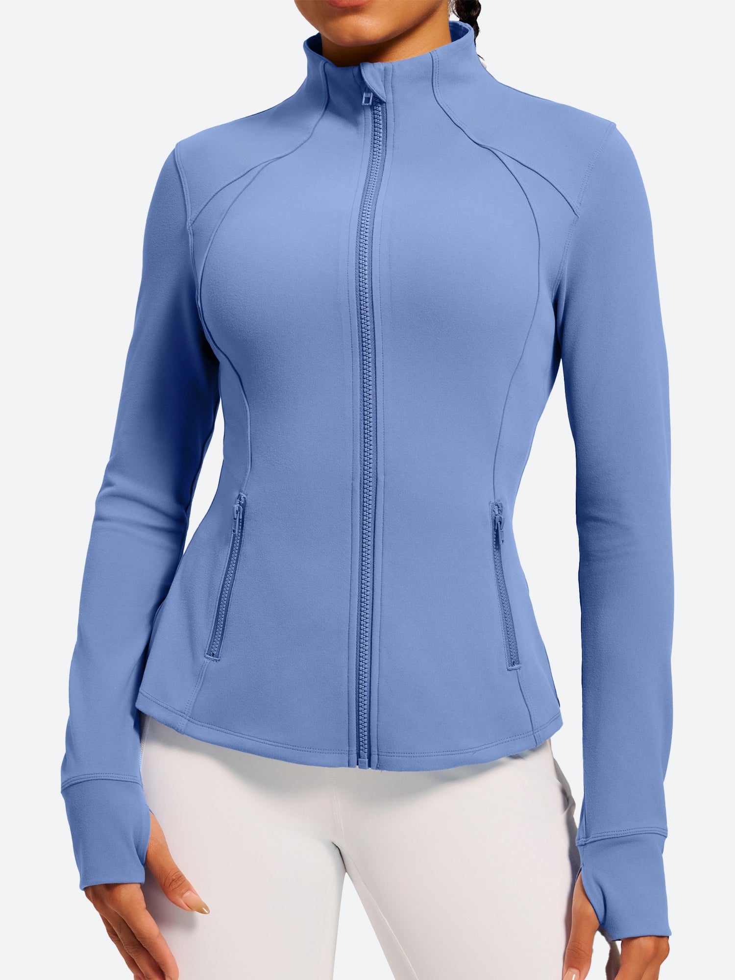 IUGA FlexTight Full Zip Lightweight Running Track Jacket With Thumbholes | Affordable Yoga Leggings & Activewear by IUGA