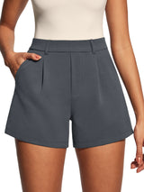 IUGA High Waisted Pleated Wide Leg Shorts
