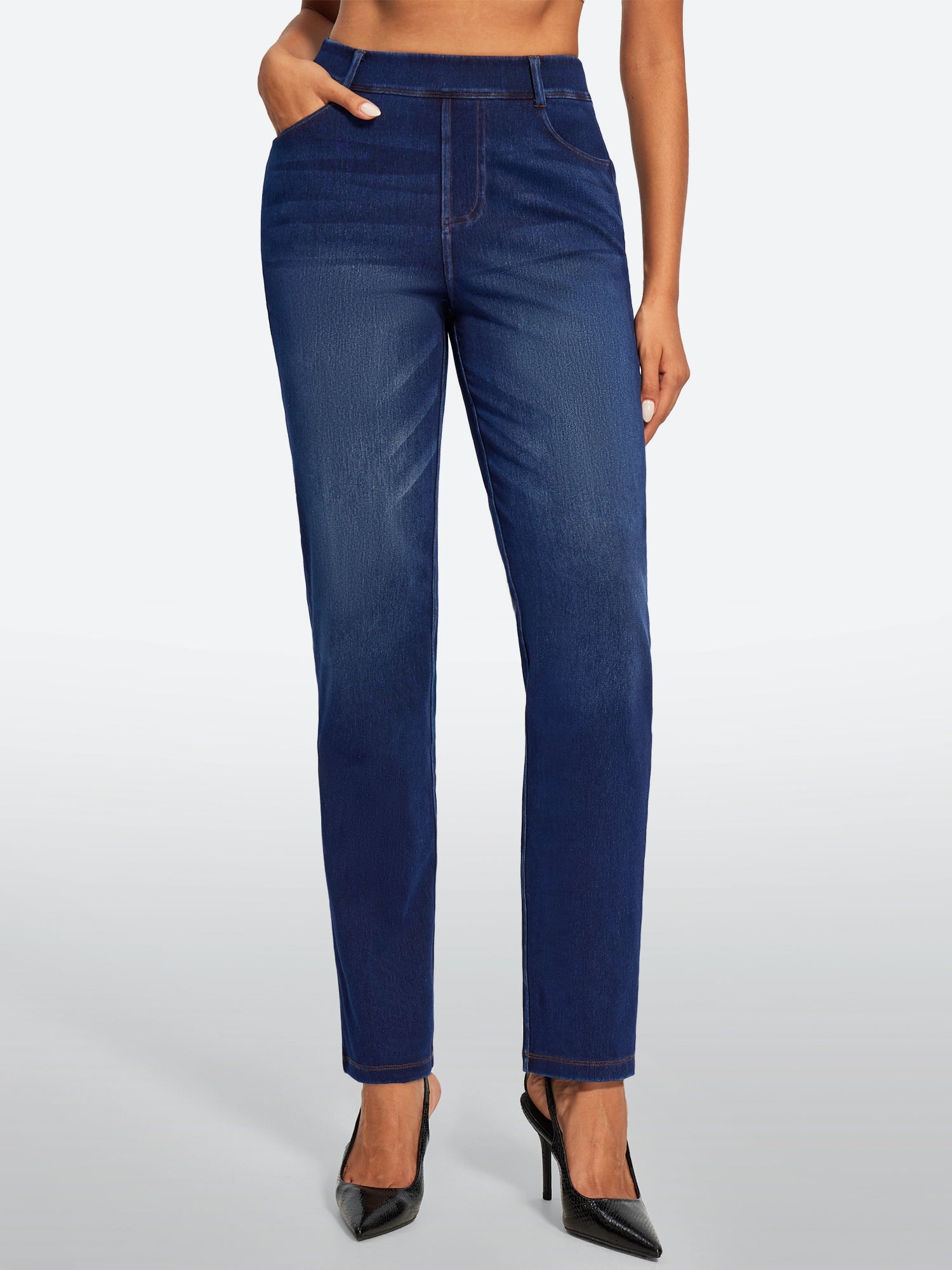 IUGA FlexDenim® High Waisted  Bootcut  Straight Leg Jeans | Affordable Yoga Leggings & Activewear by IUGA