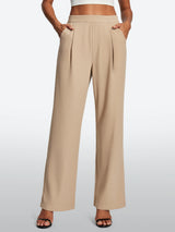 IUGA High-Waisted Waffle Work Pants - IUGA