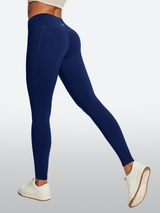 IUGA HeatLab® Waterproof No Front Seam Fleece-Lined High-Waist Drawstring Leggings | Affordable Yoga Leggings & Activewear by IUGA