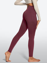 IUGA Heatlab® Sandwich Waistband Fleece Lined No Front Seam Leggings | Affordable Yoga Leggings & Activewear by IUGA