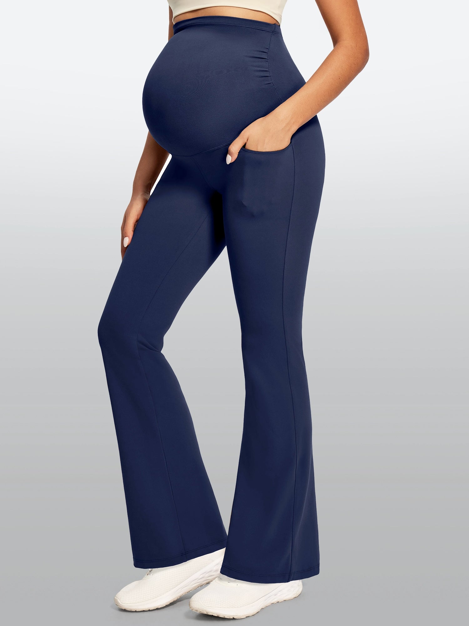 IUGA Maternity Leggings With Pockets Over The Belly | Affordable Yoga Leggings & Activewear by IUGA