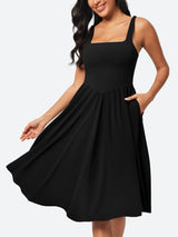 IUGA Flowy Sundresses With Built in Shorts & Bra & Pockets - IUGA