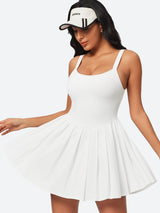 IUGA Easy Peezy Pleated Athletic Dress With Built-in Shorts - IUGA