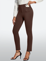 IUGA Pull On Stretchy Work Pants With Pockets | Affordable Yoga Leggings & Activewear by IUGA