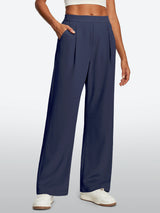 IUGA High-Waisted Waffle Work Pants