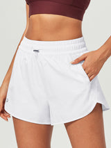 IUGA 5'' High Waisted Quick Dry Stretchy Running Shorts With Liner - IUGA