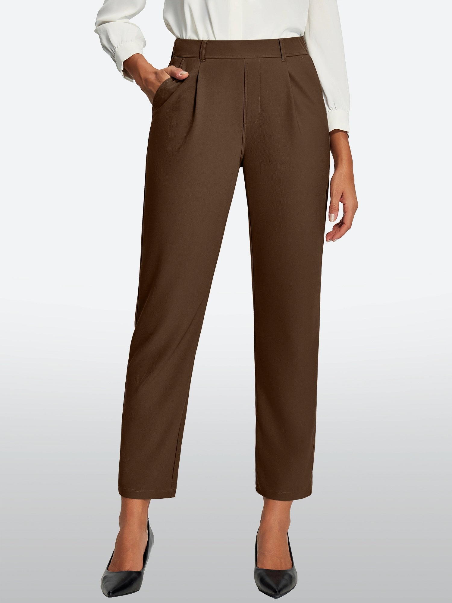 IUGA Stretch Comfy Skinny Leg Work Casual Pants | Affordable Yoga Leggings & Activewear by IUGA