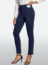 IUGA Pull On Stretchy Work Pants With Pockets | Affordable Yoga Leggings & Activewear by IUGA