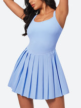 IUGA Easy Peezy Pleated Athletic Dress With Built-in Shorts - IUGA