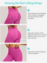 IUGA PowerTight Butt Lifting No Front Seam Leggings With Pockets - IUGA