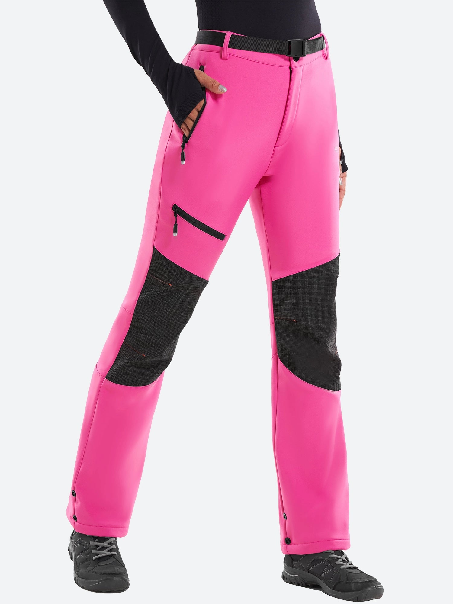 IUGA Waterproof Insulated Softshell Winter Fleece Lined Snow Pants - IUGA