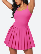 IUGA Easy Peezy Pleated Athletic Dress With Built-in Shorts - IUGA