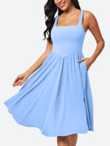IUGA Flowy Sundresses With Built in Shorts & Bra & Pockets - IUGA