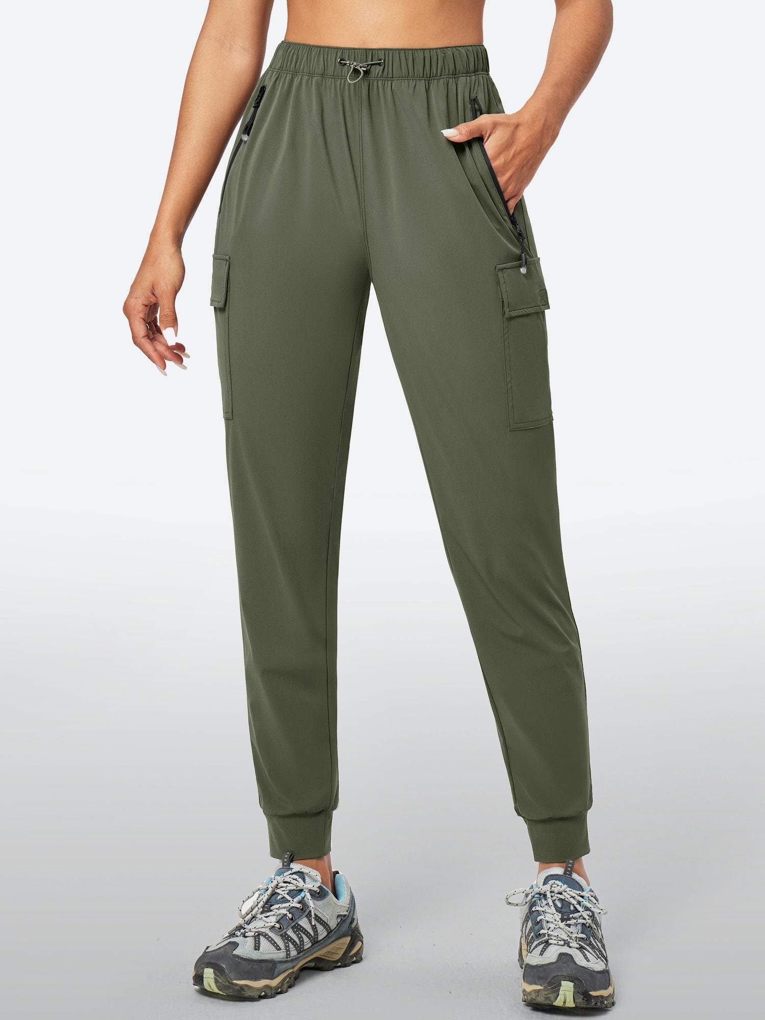 IUGA UPF50+ Quick Dry Hiking Cargo Joggers With Pockets - IUGA