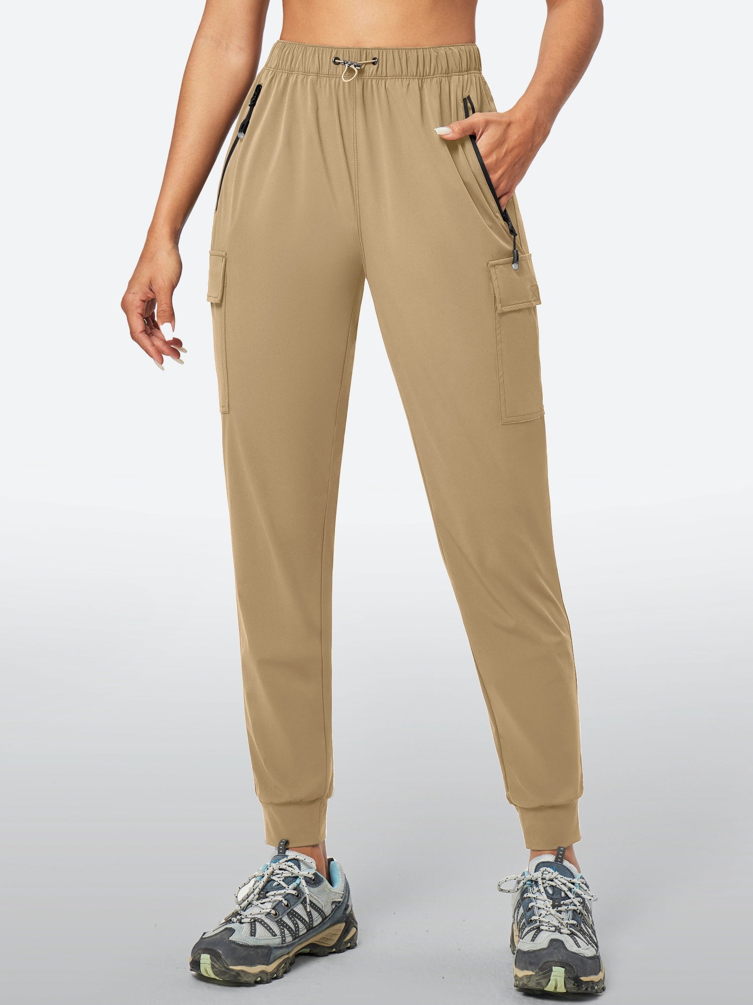 IUGA UPF50+ Quick Dry Hiking Cargo Joggers With Pockets - IUGA