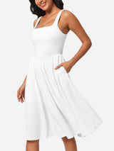 IUGA Flowy Sundresses With Built in Shorts & Bra & Pockets - IUGA