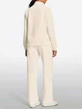 IUGA 2 Piece Outfits Wide Leg Pants Lounge Set | Affordable Yoga Leggings & Activewear by IUGA