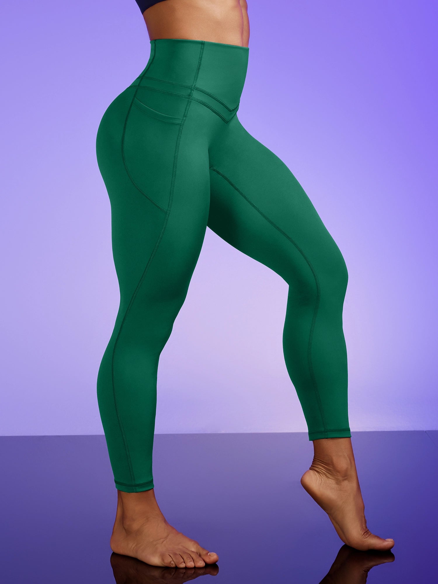 IUGA PowerTight Sandwich No Front Seam Leggings | Affordable Yoga Leggings & Activewear by IUGA
