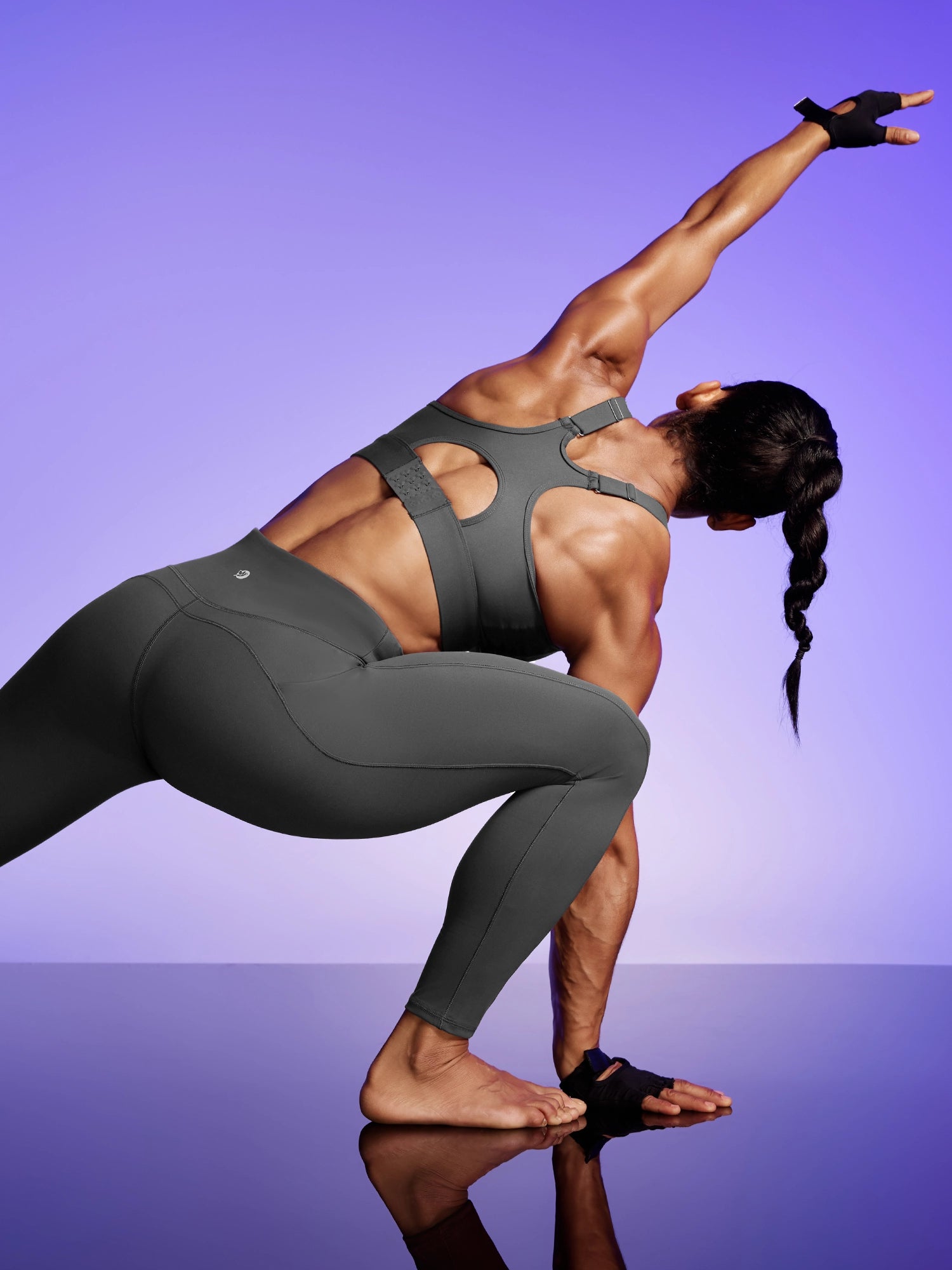 IUGA PowerTight No Front Seam Compression Leggings