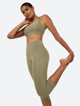 IUGA FlexTight Capris With Pockets Squat Proof