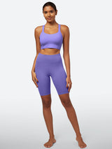 IUGA SilkFeel High Waist Biker Shorts with Inner Pocket - IUGA