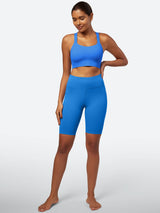 IUGA SilkFeel High Waist Biker Shorts with Inner Pocket - IUGA