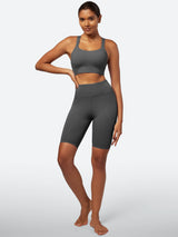 IUGA SilkFeel High Waist Biker Shorts with Inner Pocket - IUGA