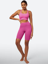 IUGA SilkFeel High Waist Biker Shorts with Inner Pocket - IUGA