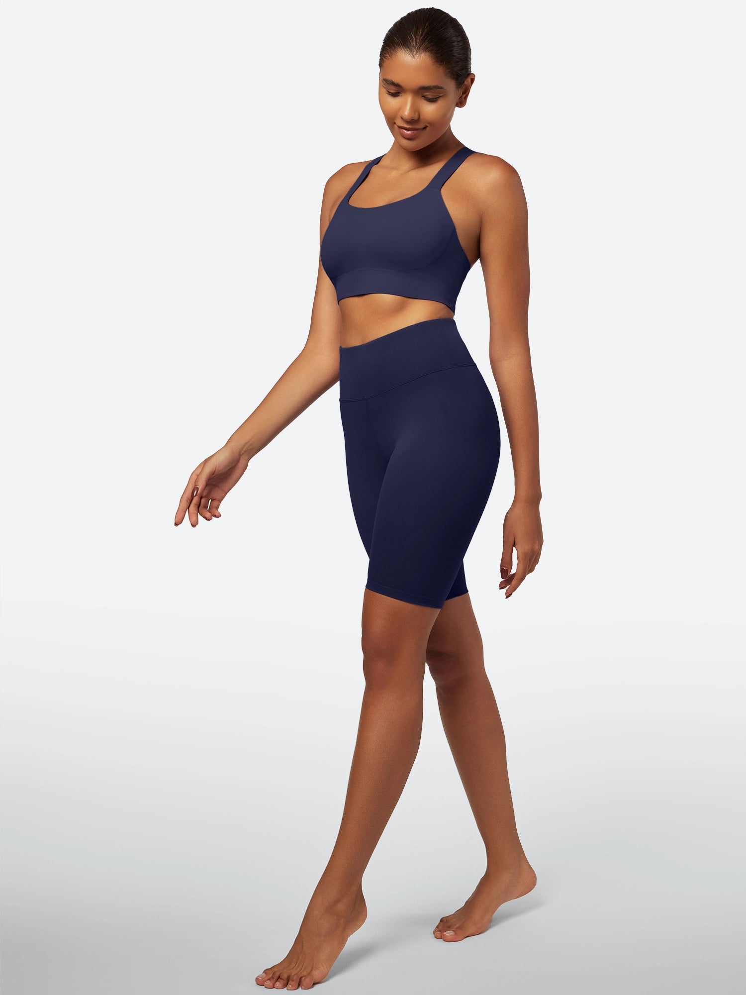 IUGA SilkFeel High Waist Biker Shorts with Inner Pocket - IUGA