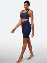 IUGA SilkFeel High Waist Biker Shorts with Inner Pocket - IUGA